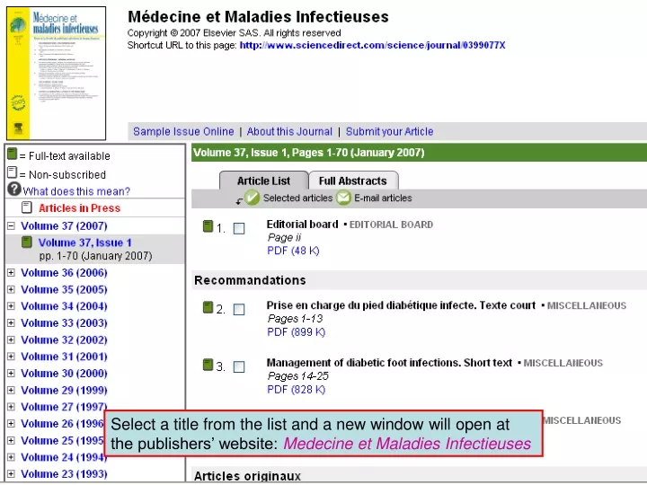 accessing journals by language 4