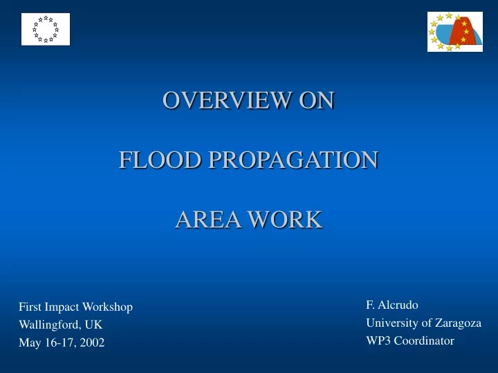 overview on flood propagation area work