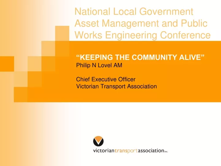 national local government asset management and public works engineering conference