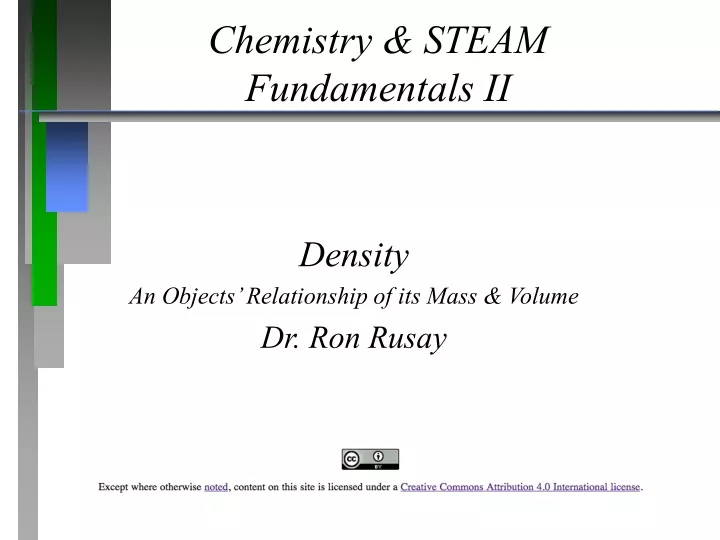 chemistry steam fundamentals ii