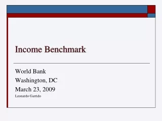Income Benchmark