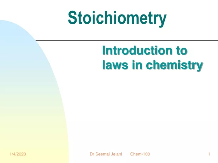 stoichiometry