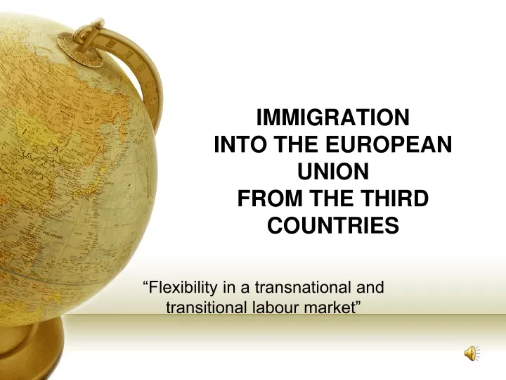 immigration into the european union from the third countries