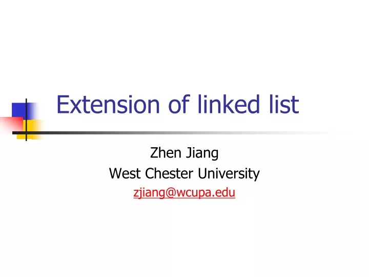 extension of linked list