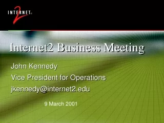 Internet2 Business Meeting