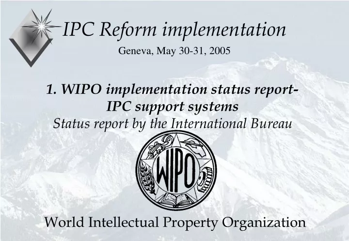 ipc reform implementation geneva may 30 31 2005