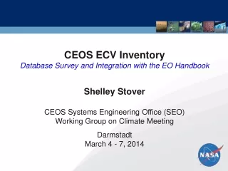 CEOS ECV Inventory Database Survey and Integration with the EO Handbook