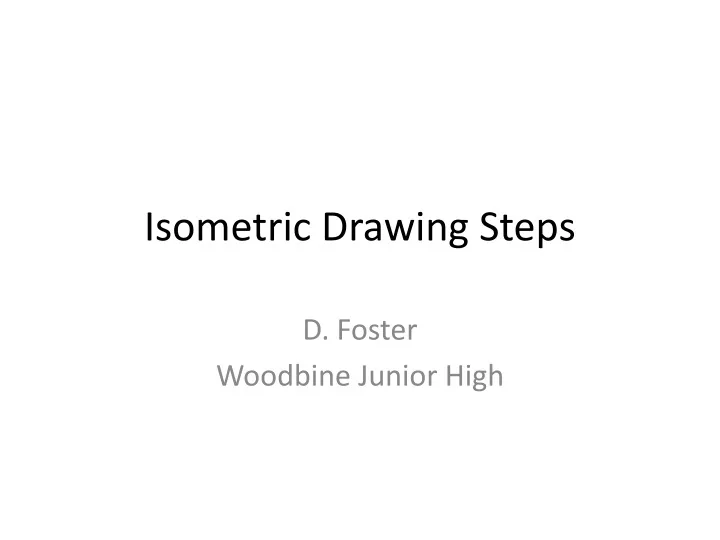 isometric drawing steps