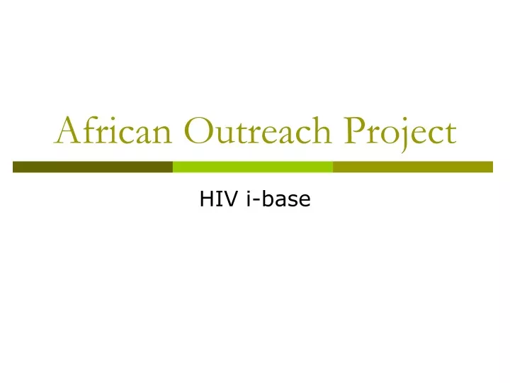 african outreach project