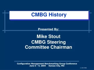 CMBG History