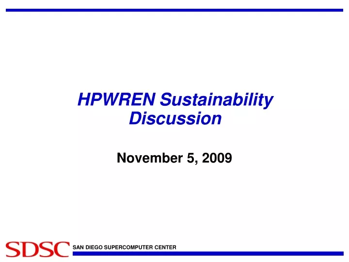 hpwren sustainability discussion