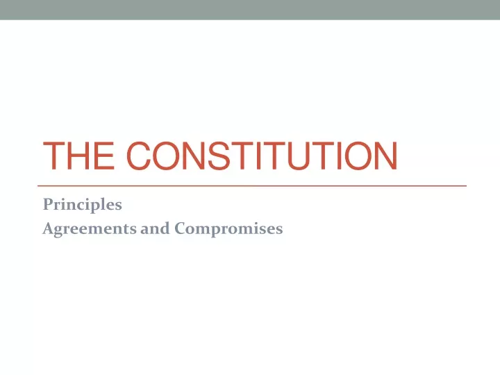 the constitution