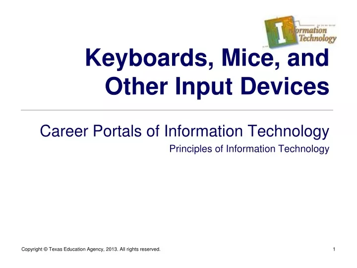 keyboards mice and other input devices