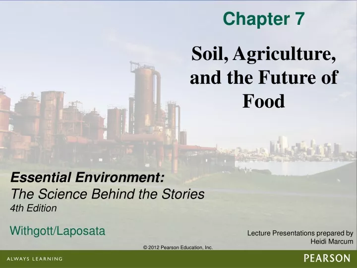 chapter 7 soil agriculture and the future of food