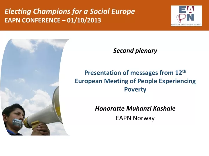 electing champions for a social europe eapn