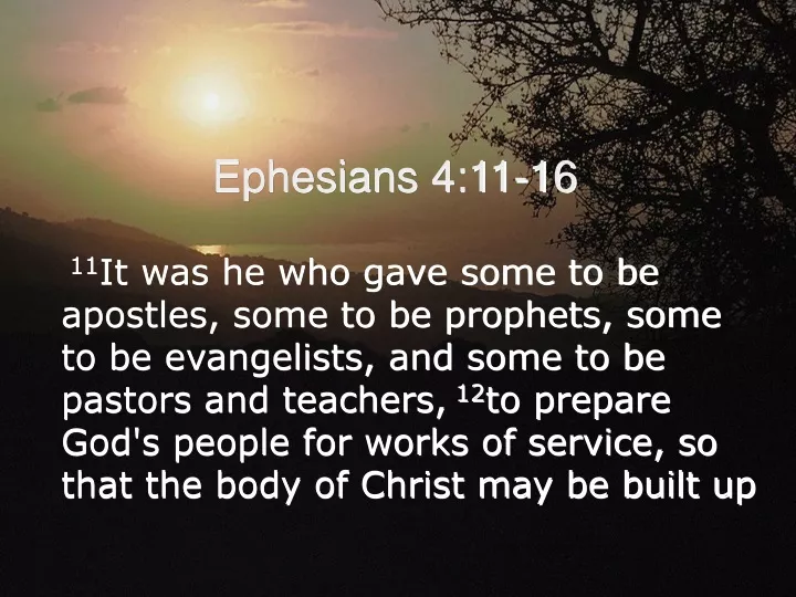 ephesians 4 11 16