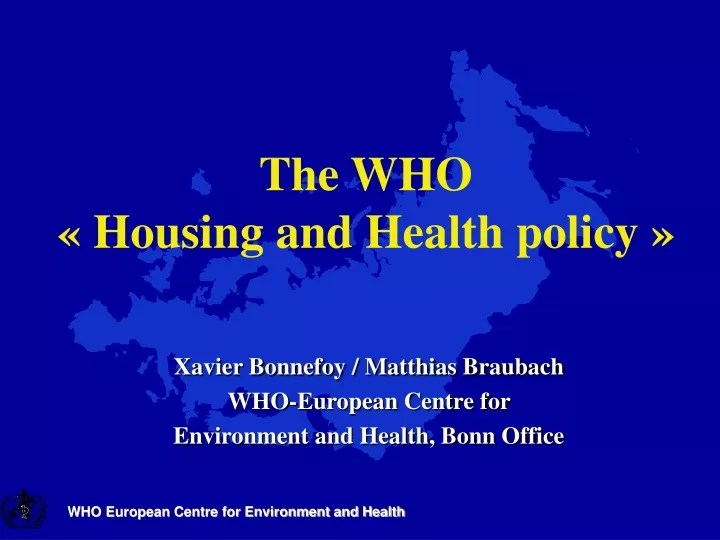 the who housing and health policy