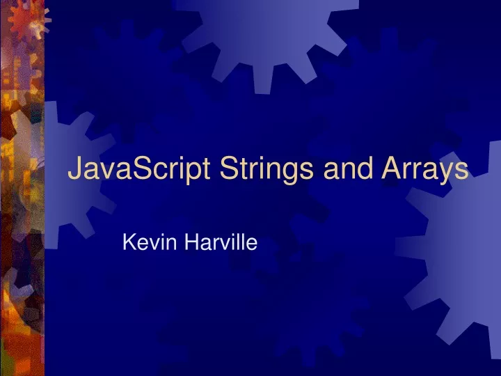 javascript strings and arrays