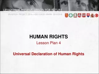 HUMAN RIGHTS Lesson  Plan 4 Universal Declaration of Human Rights