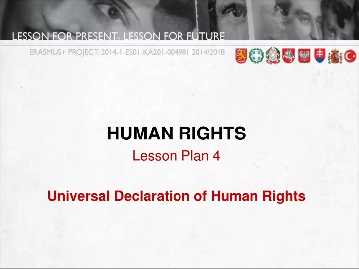 human rights lesson plan 4 universal declaration
