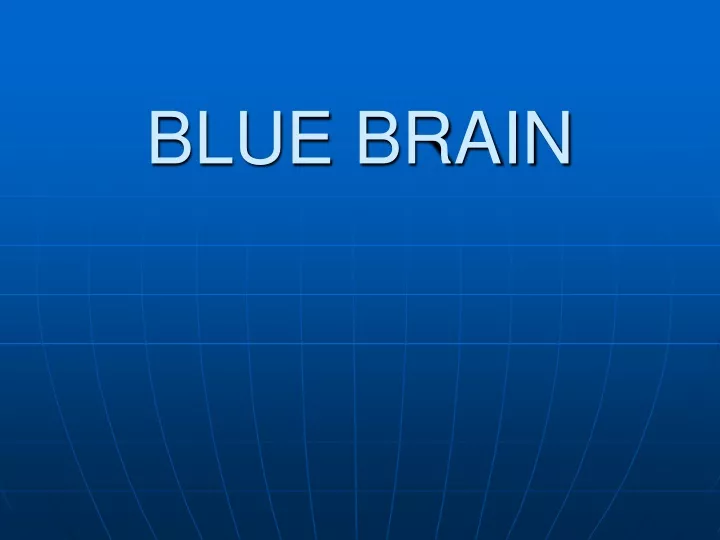 blue brain