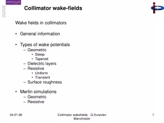 Collimator wake-fields