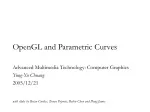 OpenGL and Parametric Curves - slide 1