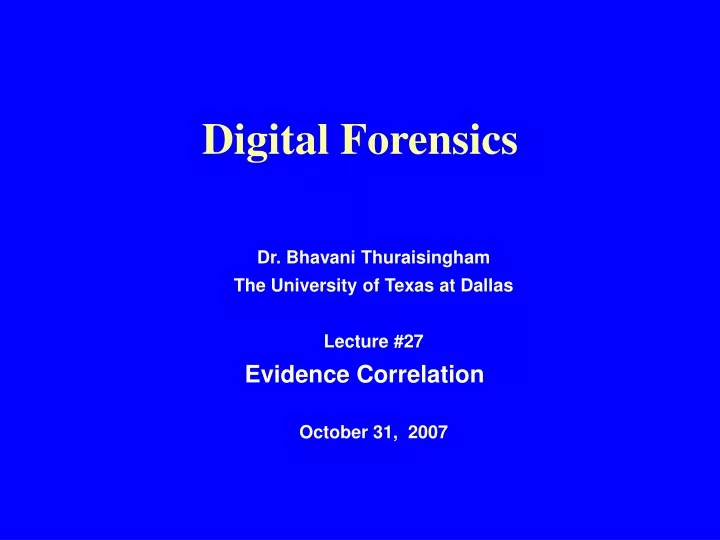 digital forensics