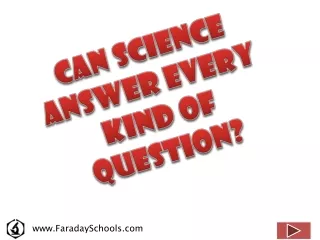 Can science answer every kind of question?