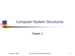 Computer-System Structures - slide 1