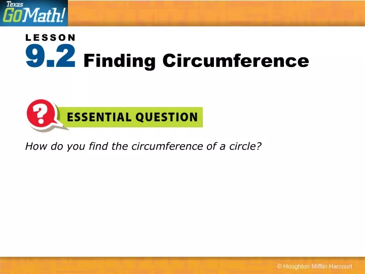 finding circumference