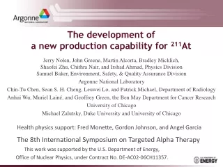 The development of  a new production capability for  211 At