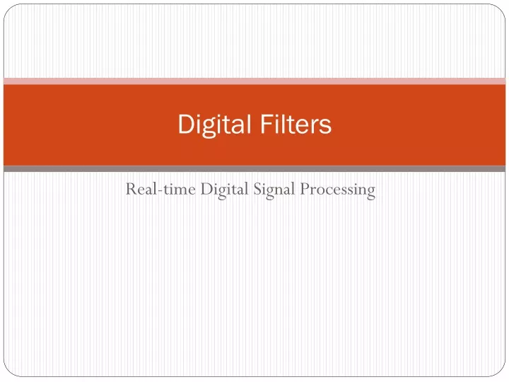 digital filters