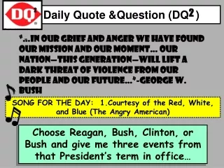 Daily Quote &amp;Question (DQ )