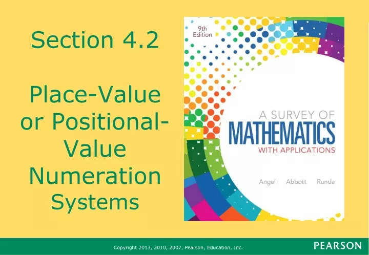 section 4 2 place value or positional value numeration systems