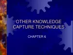 OTHER KNOWLEDGE CAPTURE TECHNIQUES