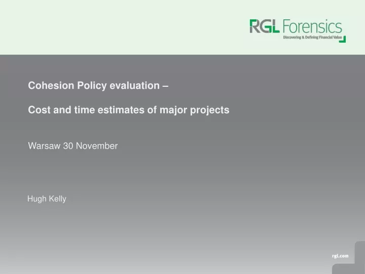 cohesion policy evaluation cost and time