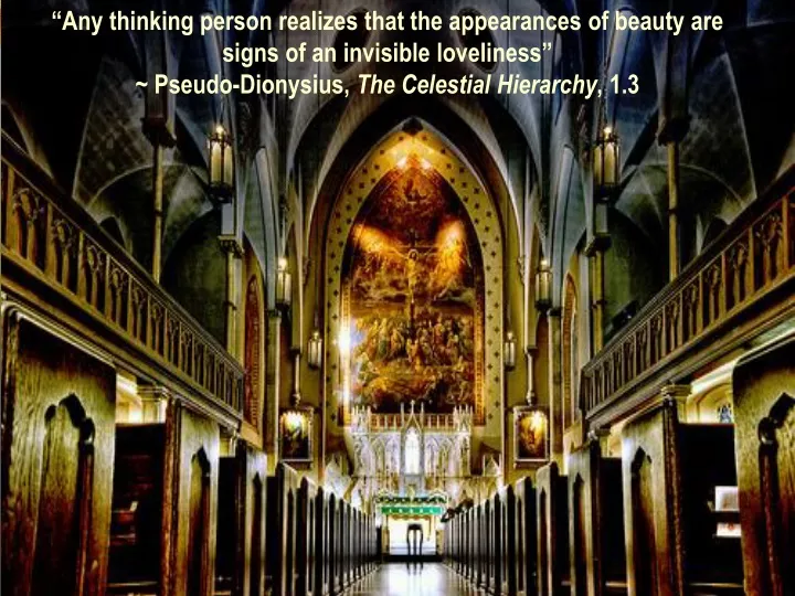 any thinking person realizes that the appearances