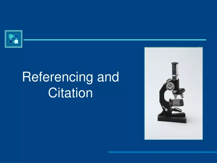 referencing and citation