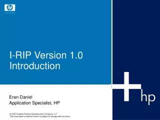 I-RIP Version 1.0  Introduction