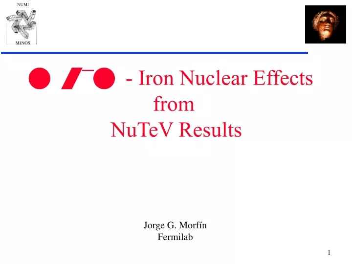 n n iron nuclear effects from nutev results