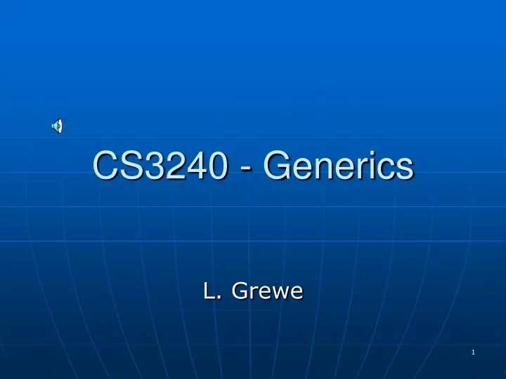 cs3240 generics
