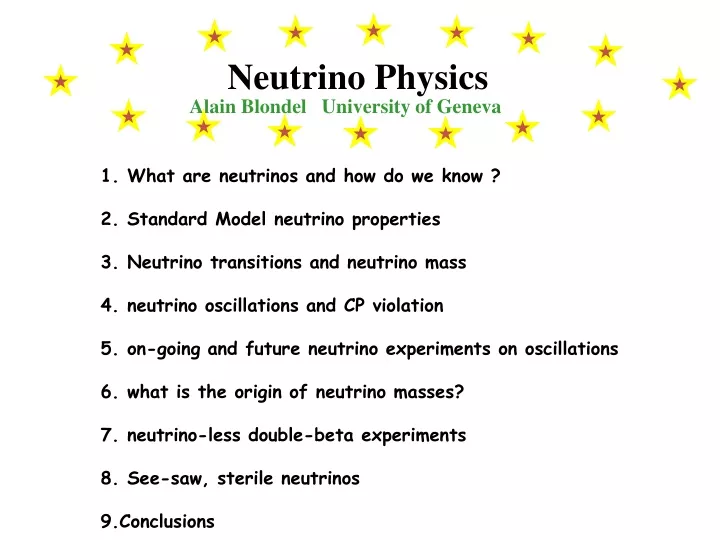 neutrino physics