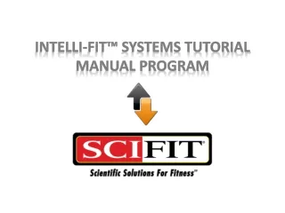 Intelli -Fit™ Systems Tutorial Manual Program
