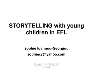 STORYTELLING with young children in EFL