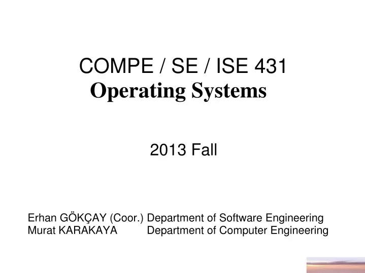 compe se ise 431 operating systems 201 3 fall