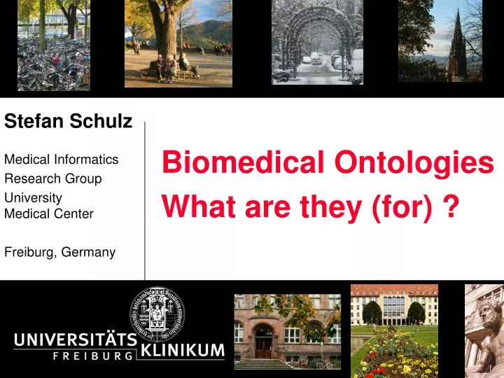 biomedical ontologies what are they for