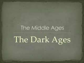 The Middle Ages