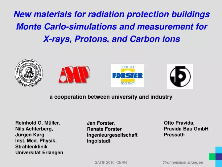 new materials for radiation protection buildings