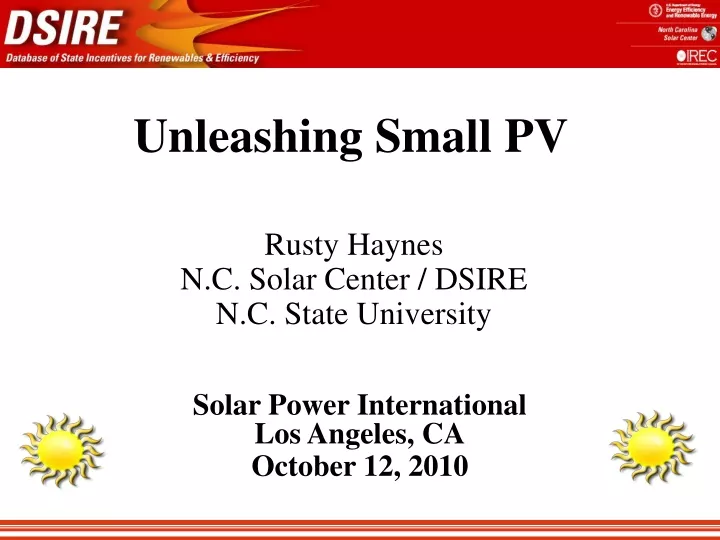 unleashing small pv